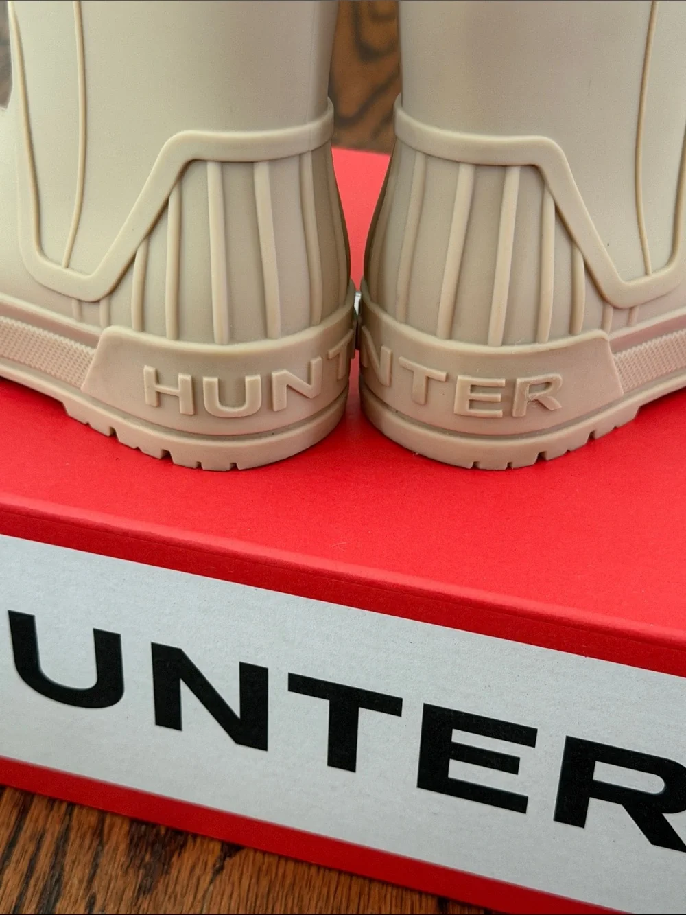 Hunter Short Rain Boots in Nude